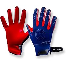 ALLSZN Elite Youth Football Receiver Gloves - جميع قفازات الطقس مع قبضة فائقة حتى عندما تكون رطبة للرياضيين الشباب