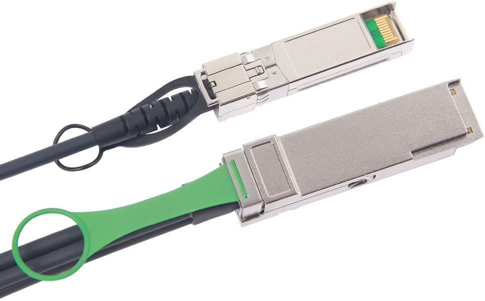 Image of 10Gtek 40G QSFP+ to 4xSFP+ Breakout DAC - 40GBASE-CR4 Passive Direct Attach Copper Twinax QSFP to SFP Cable for Juniper QFX-QSFP-DACBO-5M Devices, 5-Meter(6.5ft)