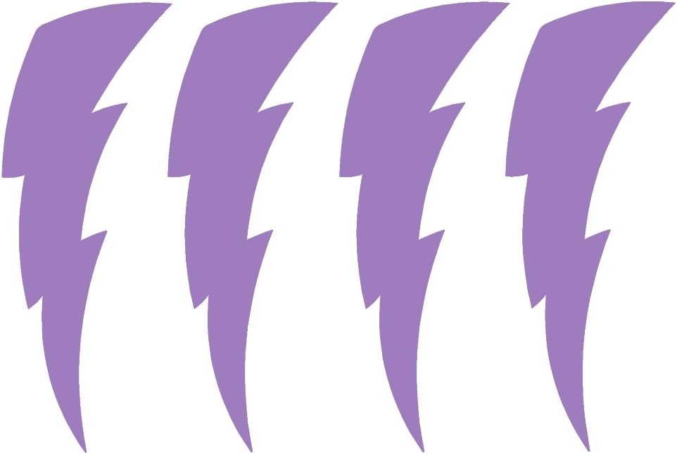 STICKERDAD Lightning Bolts 4 Pack V2 Vinyl Decal for Windows, Walls, Bumpers, Laptop, Lockers, (Orange, 5 Inches) image 5
