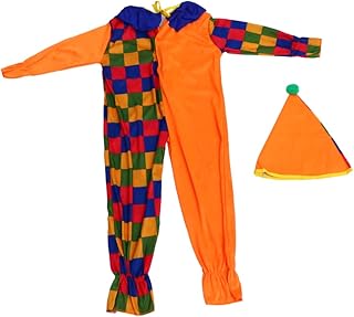 1 Set Halloween Masquerade Show Clown Suit Clown Hat Children Clown Costume Clown Outfit Toddler