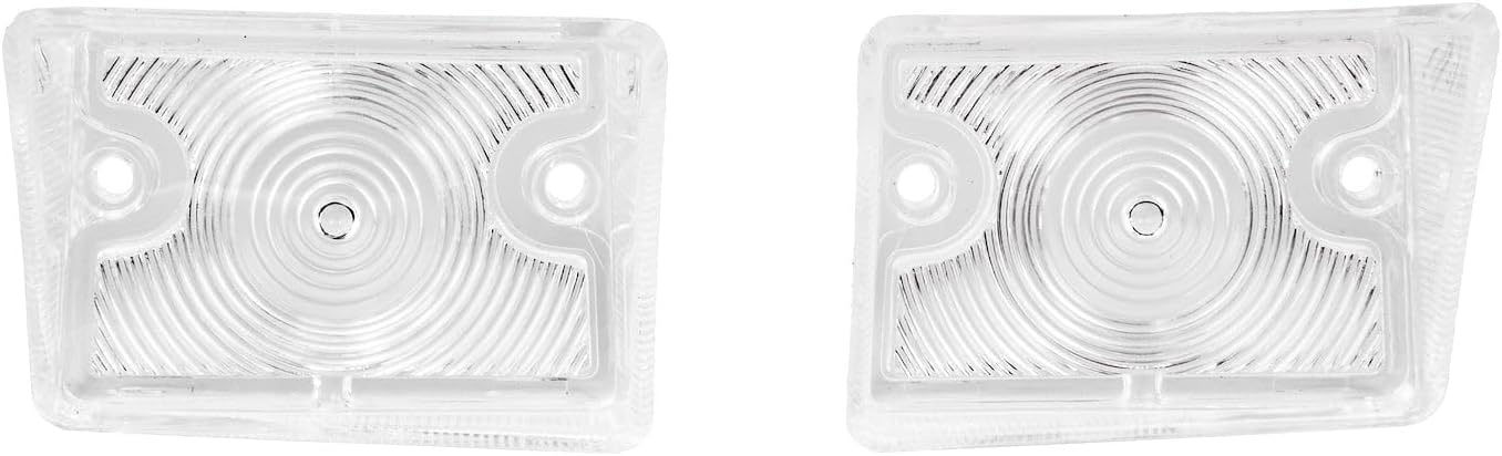 JEGS Parking Light Lenses for 1967-1968 Chevrolet Camaro Rally Sport w/Hidden Headlights [Clear]