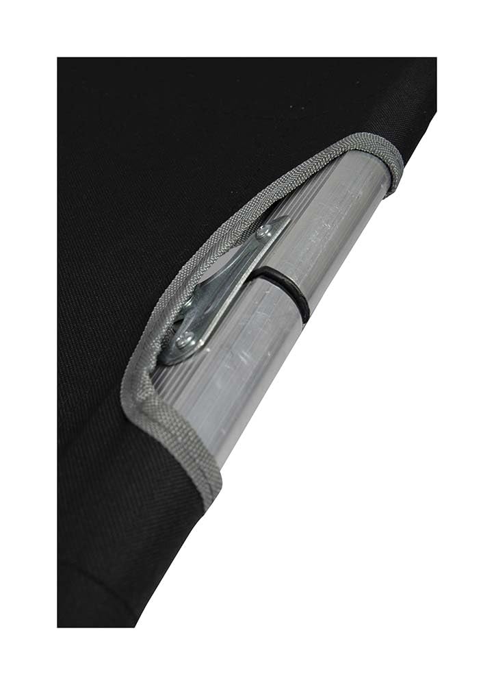 Bo-Camp - Fußhocker Bett - XL - Aluminium - Schwarz