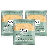 SRSLY Low Carb Protein Wraps 9" - Pack of 3 Flexible & Delicious Low Carb Tortilla - Keto-Friendly High Fibre - Freshly Made Foldable & Toastable - Wraps for Breakfast Lunch & Dinner
