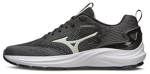 Mizuno Furious 2, Tênis Feminino, PRETO/JADE, 37