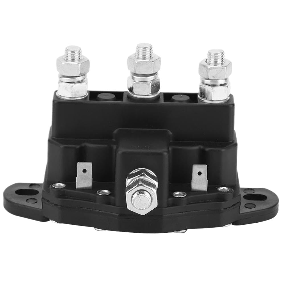 Contacteur de relais de commutateur de solénoïde d'inversion de moteur de treuil de 6 bornes 12V Compatible avec