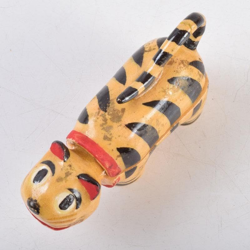 茶道具 京焼 清水六兵衛造 色絵 虎香合 干支 共箱 V 8807 送料無料 京