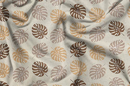 Image of HOMEKART (110 TC & 110 GSM 100% Cotton Feel Bedsheet for Single Bed with One King Size Pillow Covers Soft /Breathable Wrinkel Free -60x90 Inches - (Brown Lea)