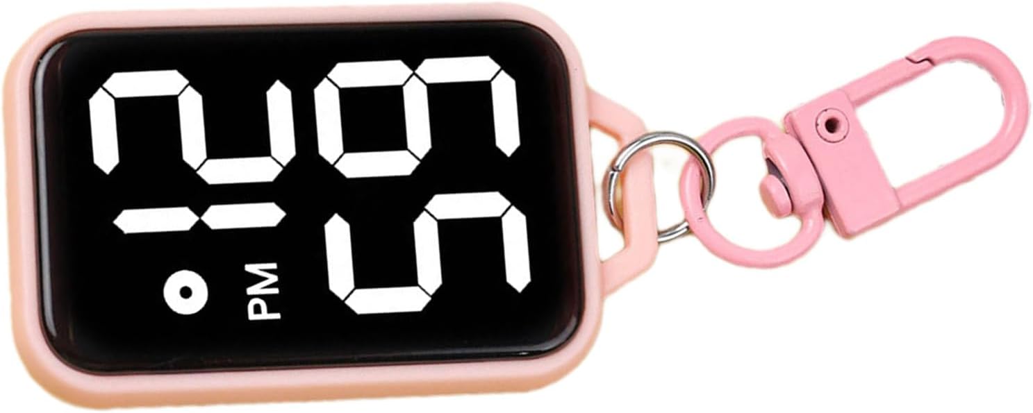 Sized Digital Pocket Clock Keychain for Belts image 4