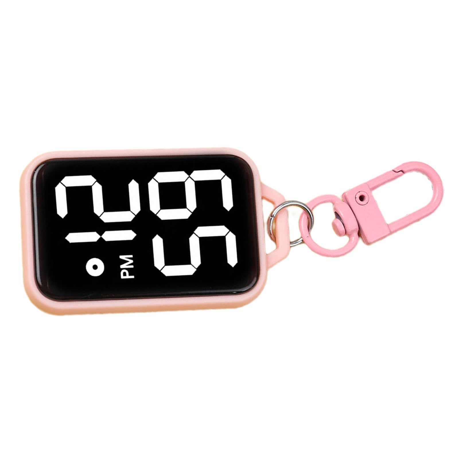 PENCHEAK Miniature Electronic Clock Keychain with Precisions Movements School Exam Digital Watch for Backpack Bag Belts Keyring Watch for Students