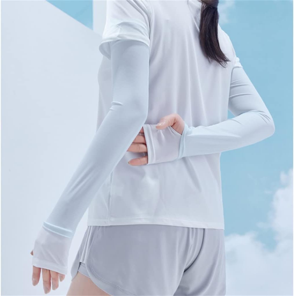 HBJWOV Sleeves Women's Driving Outdoor Ice Silk Thin Riding Sunshade Ice Sleeve Arm Guard Gloves