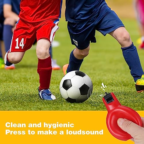 Shanbye Whistle, Hand Squeeze, Loud Crisp Sound, PVC & Stainless Steel, Clear, Sports, Referees, Coaches, Teachers - Image 4