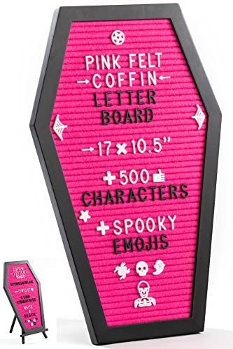 Coffin Letter Board Pink With Spooky Emojis +500 Characters, and...