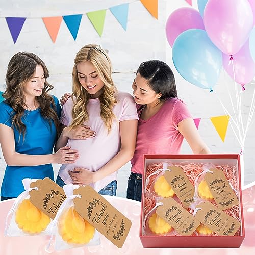 25 set sunflower mini soap for wedding party favors bridal shower favors baby shower soap guests gifts small handmade with drawstring organza bags and thank you cardsyellow