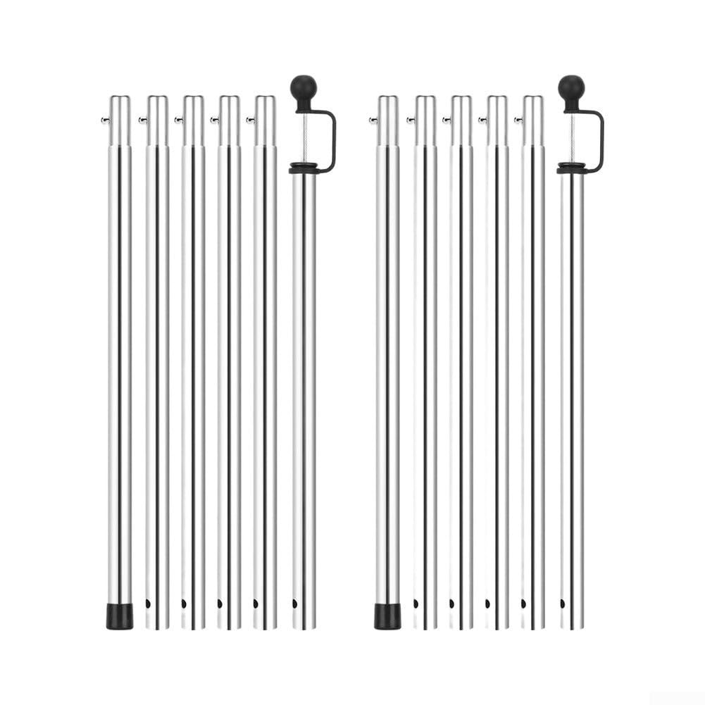 Pali per campeggio Acciaio Regolabili 80-228cm Pali per campeggio