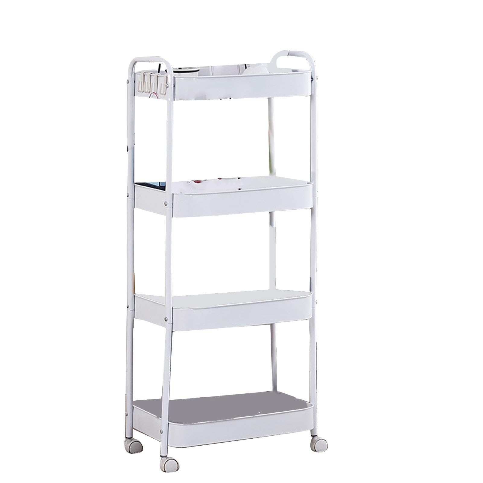 ZGUOUZANTYE 3 Tier Utility Rolling Cart with Caster Wheels