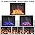 Tangkula 26 Inches Electric Fireplace Inserts with Remote Control, Recessed Fireplace with 3 Flame Effects, 6 Brightness, Thermostat, 6H Timer, 750W/1500W