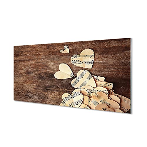 Image murale notes de musique en verre Tulup pour vibrer au quotidien