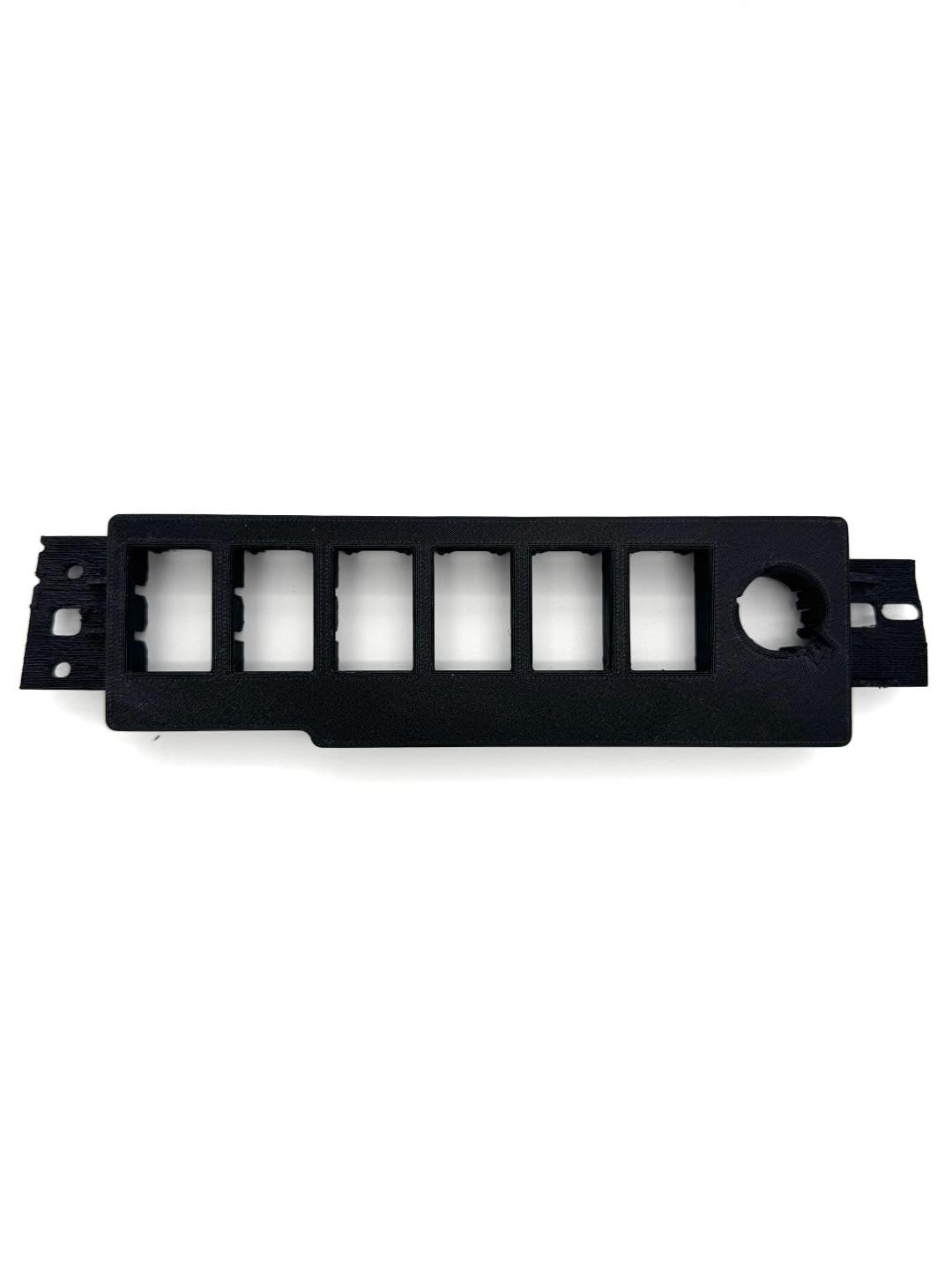 Custom Rocker Switch Panel - Compatible with Jeep XJ 97-01 - 6 OEM Switches/One 12 Volt Lighter Plug