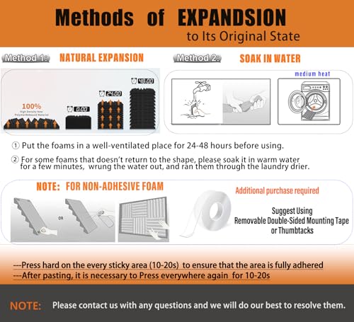 image for Saiqiang 56 Pack Acoustic Foam Panels, 1