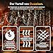 VonHaus Holzkohlegrill – XL Tragbarer Barbecue mit Warmhalterost, Klappablagen, Temperaturanzeige, Rädern, Grillrost, Luftventilen – 2-in-1 Grill und Smoker für Fleisch, Fisch und Gemüse