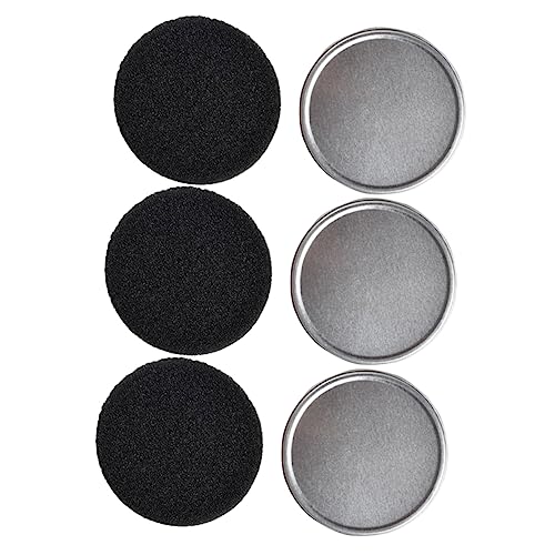 OUNONA 3Sets Brush Cleaning Box with Color Sponge Portable Makeup Brush Cleaner Case for Eye Shadow Powder for Travel Home Use