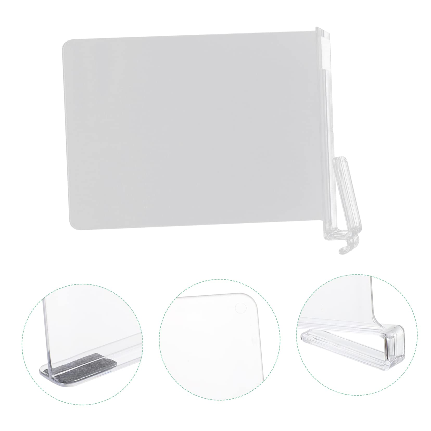 Mipcase 2 Separadores Transparentes para Armario y Estantes, ABS, sin Clavos, para Ordenar Ropa y Maximizar Espacio en Casa U Oficina