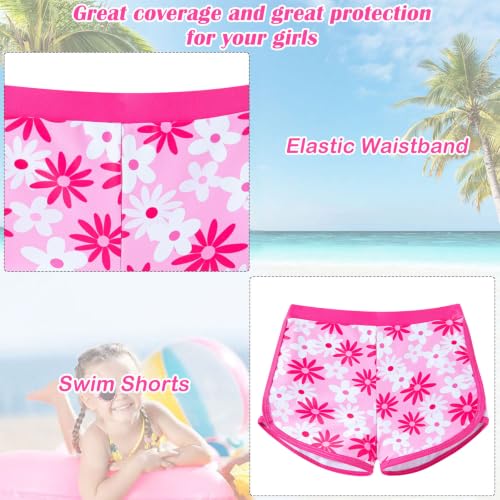 Image of TUONROAD Girls 2 Pieces Rash Guard Swimsuit Long Sleeve Tankini for 4-10 Years