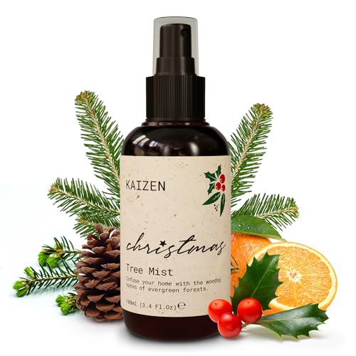 Kaizen® Tannenduft für Weihnachtsbaum - 100ml - Weihnachtsbaum Duftspray, Sinnlicher Baumduft, Duftöl Weihnachten für besinnliche Stimmung, Raumduft Weihnachten Christmas Duft Raumspray