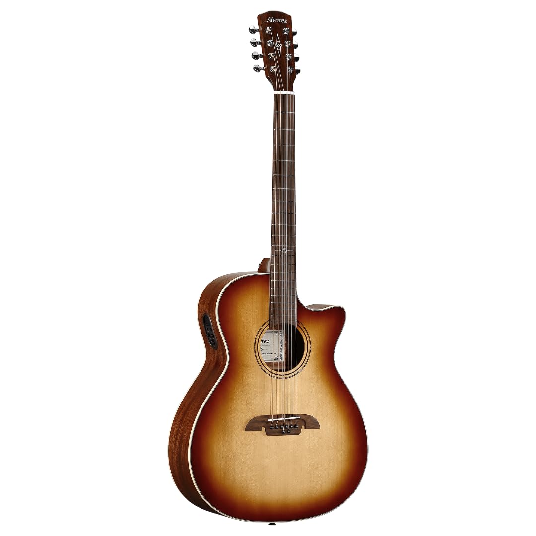 Alvarez AG60ce Shadowburst 8-string Acoustic-electric Guitar - Shadowburst