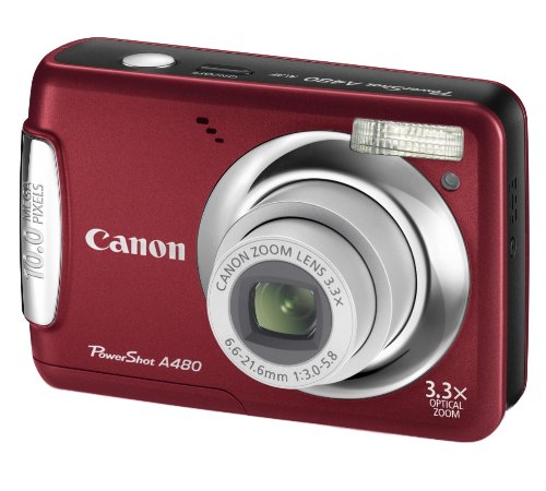 Canon PowerShot A480 Digitalkamera (10 MP, 3-fach opt. Zoom, 6,4cm