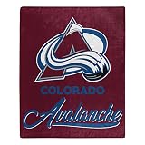 Northwest NHL Colorado Avalanche Unisex-Adult Raschel Throw Blanket, 50" x 60", Signature