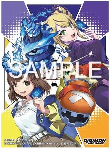 Digimon Card Game Official Card Sleeves - Arisa Kinosaki and Violet Inboots 2025 (60-Pack)