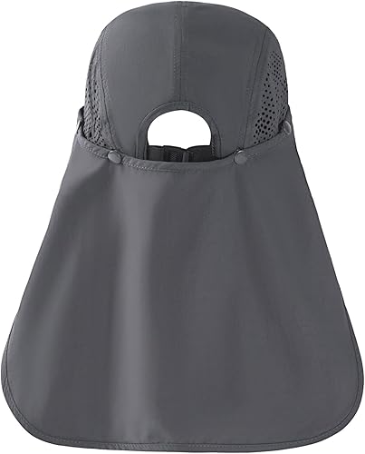 Miniatura 2 de BASSDASH Gorra de béisbol plegable UPF 50+ con solapa extraíble para el cuello, portátil, para hombres y mujeres, golf, senderismo