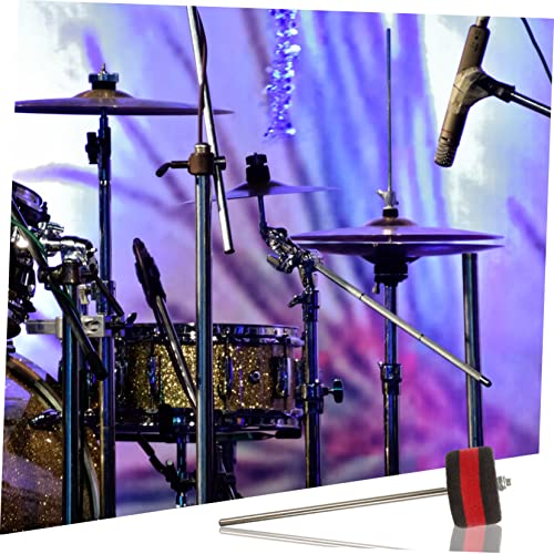 Pedal de baquetas para tambor en metal con cabeza ligera miniatura 4