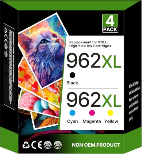 962 962Xl Ink Cartridges Combo Pack Compatible with HP 962Xl 962 Ink 4 Pack