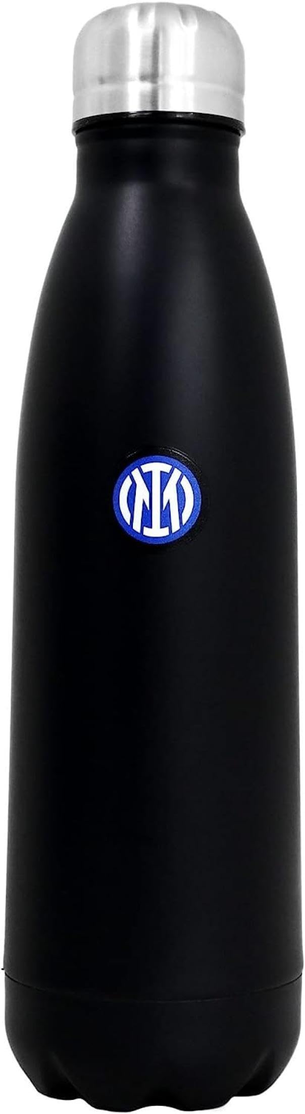 F.C.INTER Borraccia Termica Inter Ufficiale Logo Nuovo | Thermos in Acciaio | Doppia Parete Isolante | Capacità 500 ml. | THEINAL500ml.NELN1504