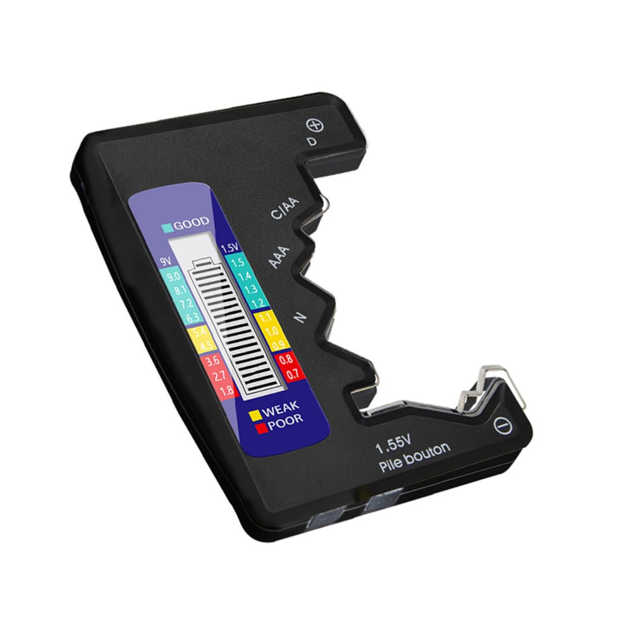 Mipcase 1 PC Digital Battery Tester Accurate Battery Test Device Easy to Read Color Coded Lightweight Design for Convenient Use