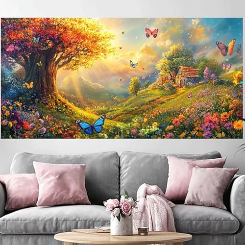 Diamond Painting 70x210cm Papillon : Évadez-vous du stress quotidien avec ce grand kit 5D