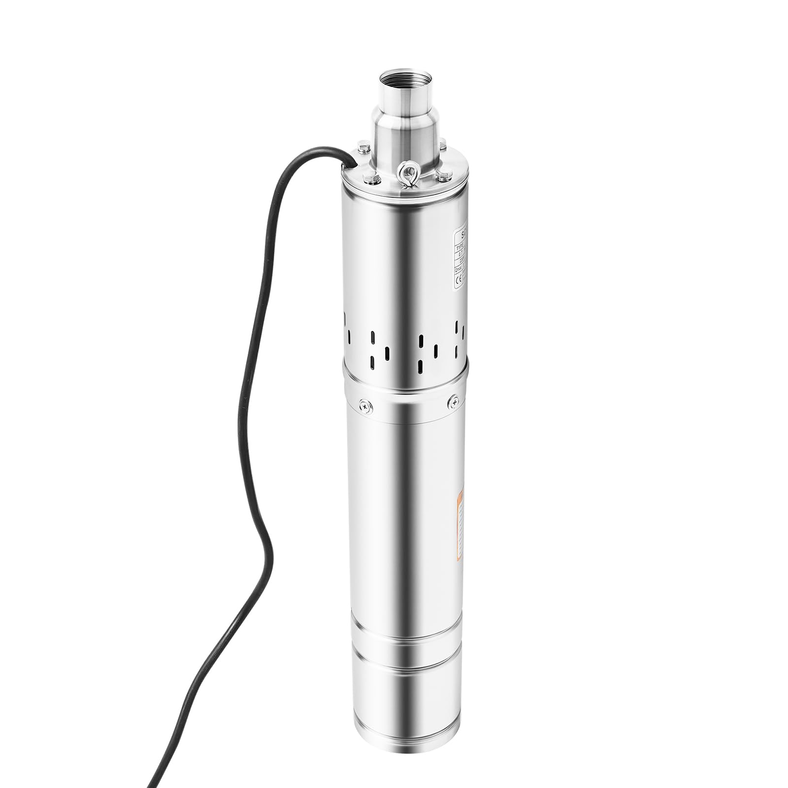 Pompa per pozzi profondi 500 W 50HZ, Pompa Sommersa per Pozzi Profondi 0,7HP, Lunghezza del cavo 15m, Massima Prevalenza 100m, Portata massima Portata 2 m³