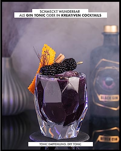 ginsome. Black Gin (Special Edition) | Fruchtig & Mystisch im Geschmack | Hochwertiger Schwarzer Gin aus Deutschland | 42% Vol. (1 x 0.5 l)