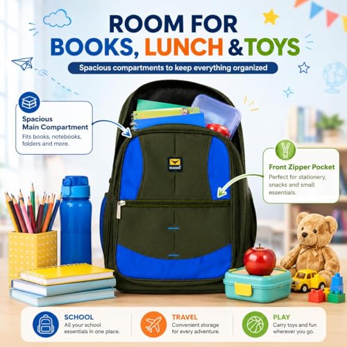 Image of Noteprime Lovely Kids Backpack - Fun & Colorful Design for School, Travel, and Play | Durable & Comfortable | Perfect for Boys and Girls