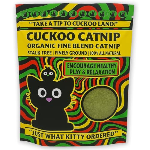 Cuckoo Catnip Katzenminze Extra Stark – 50 g Fein Gemahlene, Stängelfreie Katzenminze – Für Spielzeug, Kratzbaum & Katzenbett
