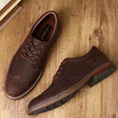 Image of Arkbird Mens Dress Shoes, Lace Up Leather Oxford