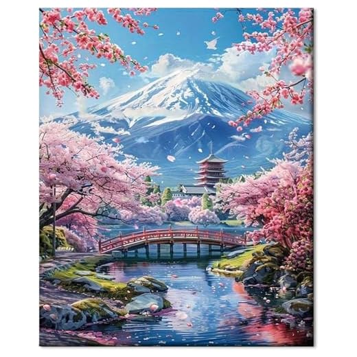 Gutluz Malen nach Zahlen Erwachsene Landschaft - paint by numbers adult blume - cheerful painting Kits Meer - Malen Nach Zahlen Erwachsene Leinwand Pinsel - (CD155)