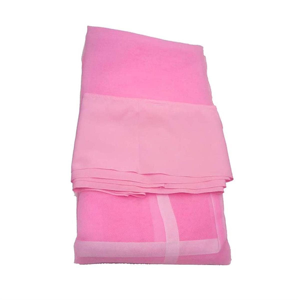 SEPARATE WAY Mosquito Net for Double Bed, King Size 8 by 8 Feet, Mesh, Micro Hole, Pink.
