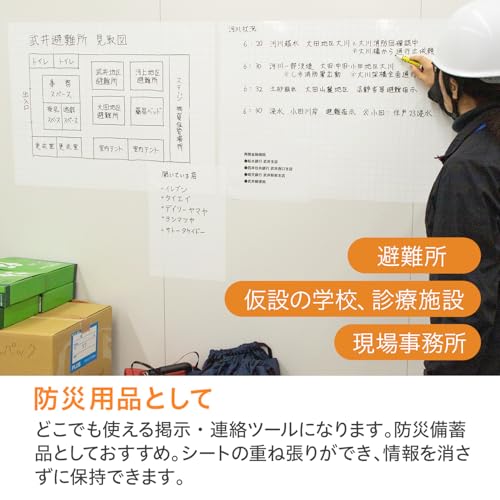 セーラー万年筆 ホワイトボード どこでもシート 方眼入り 31-3803-000