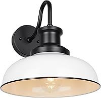 Vista 20 de Luces de granero de cuello de cisne para exteriores, apliques de pared al aire libre, luces rústicas de montaje en pared exterior, accesorios