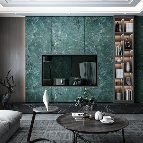Boobest 31.5"x157" Large Size Hunter Green Marble Wallpaper Peel and Stick by Boobest - Used condition - Image 2