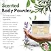 Egyptian Musk Scented Body Powder for Men & Women, Bath Perfume Dusting Powder with Fragrance & Essential Oils, Talc Free 8oz Container, Made in USA