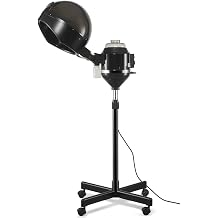 Brown Professional Hair Steamer Hairdressing Care Beauty Salon Hood Color Processor PP Plastic Iron Stainless Steel 12" Diameter from Side to Side and 11" Deep